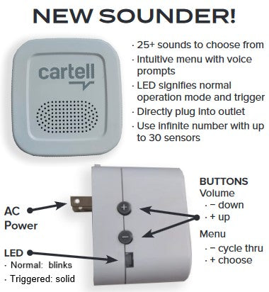 Cartell Wireless Stand Alone Driveway System (CW-CON)