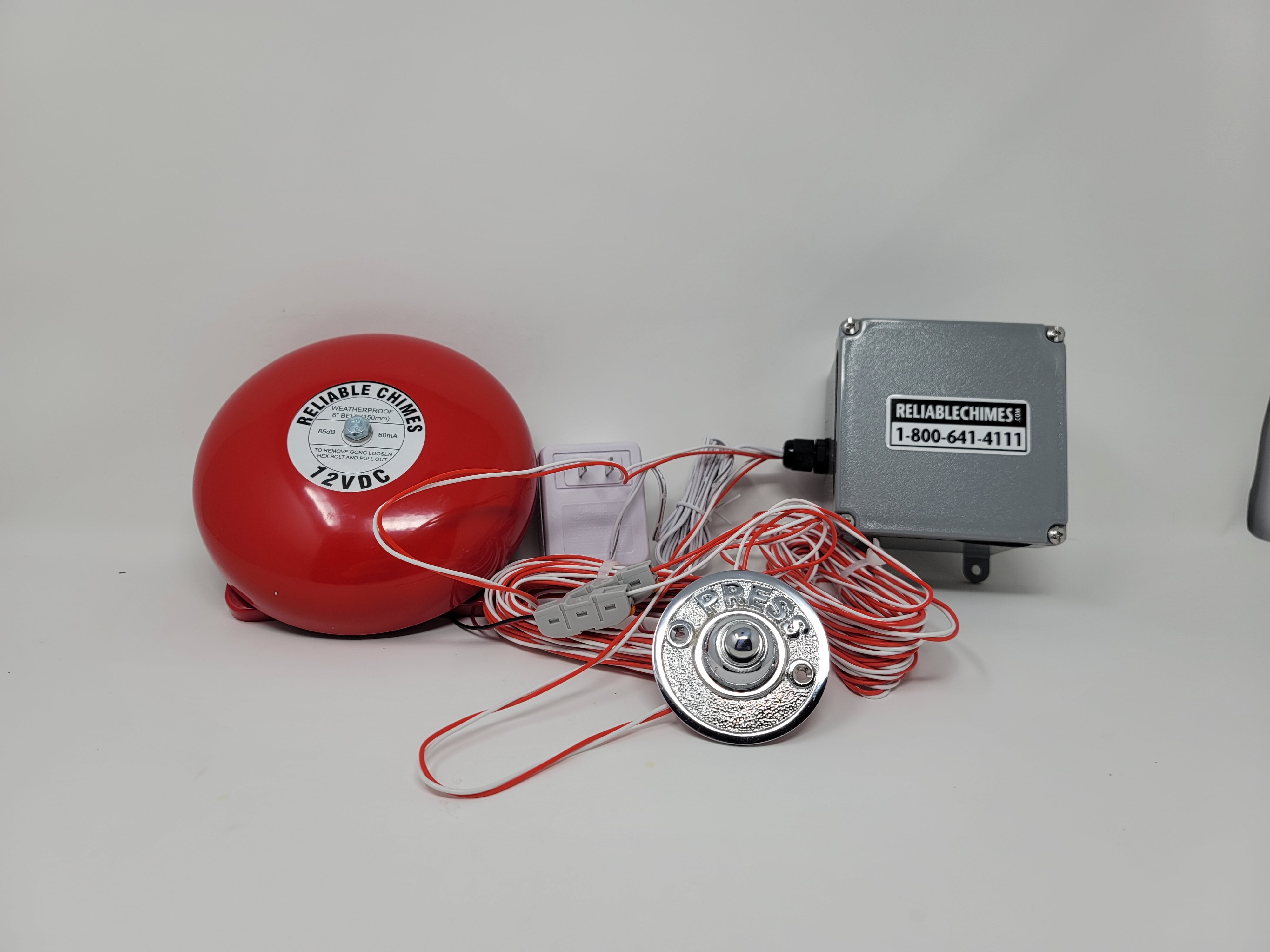 Wired Warehouse Door Bell with Firebell - Reliable Chimes
