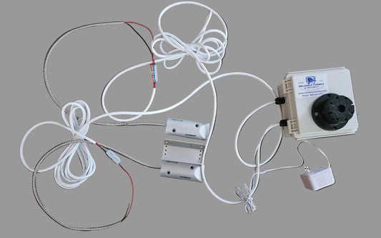 Custom overhead door alarm kit timed output while door is open only