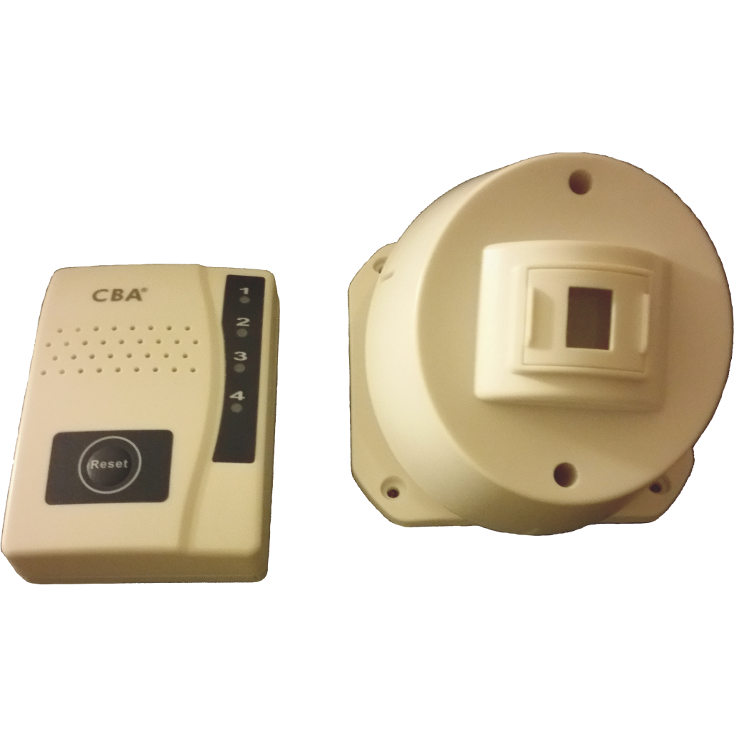 RC1 Wireless PIR/ Motion Sensor with Long distance portable vibrating receiver - Reliable Chimes