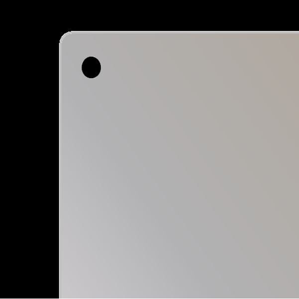 Stainless Steel Flat Mirror 24""x36"" - Reliable Chimes