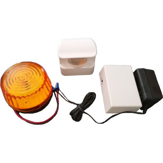 Motion activated sensor with remote strobe ( HS3605) RC 24 - Reliable Chimes